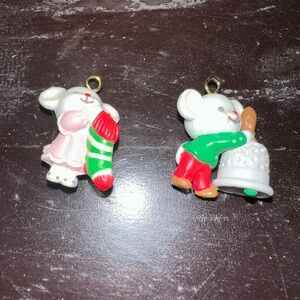 AVON Christmas minature ornaments x 2